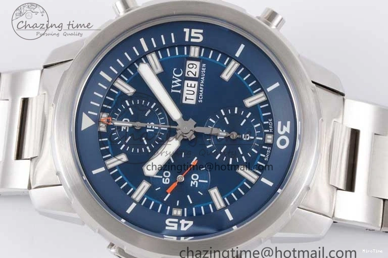 MIROTIME 0105 Aquatimer Chrono SS V6SF 1:1 Best Edition Blue Dial on SS Bracelet A Modern 7032